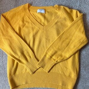 Old Navy Women's V-Neck Sweater in Mustard